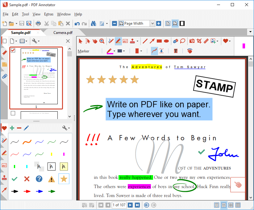 apps that let you write on pdf